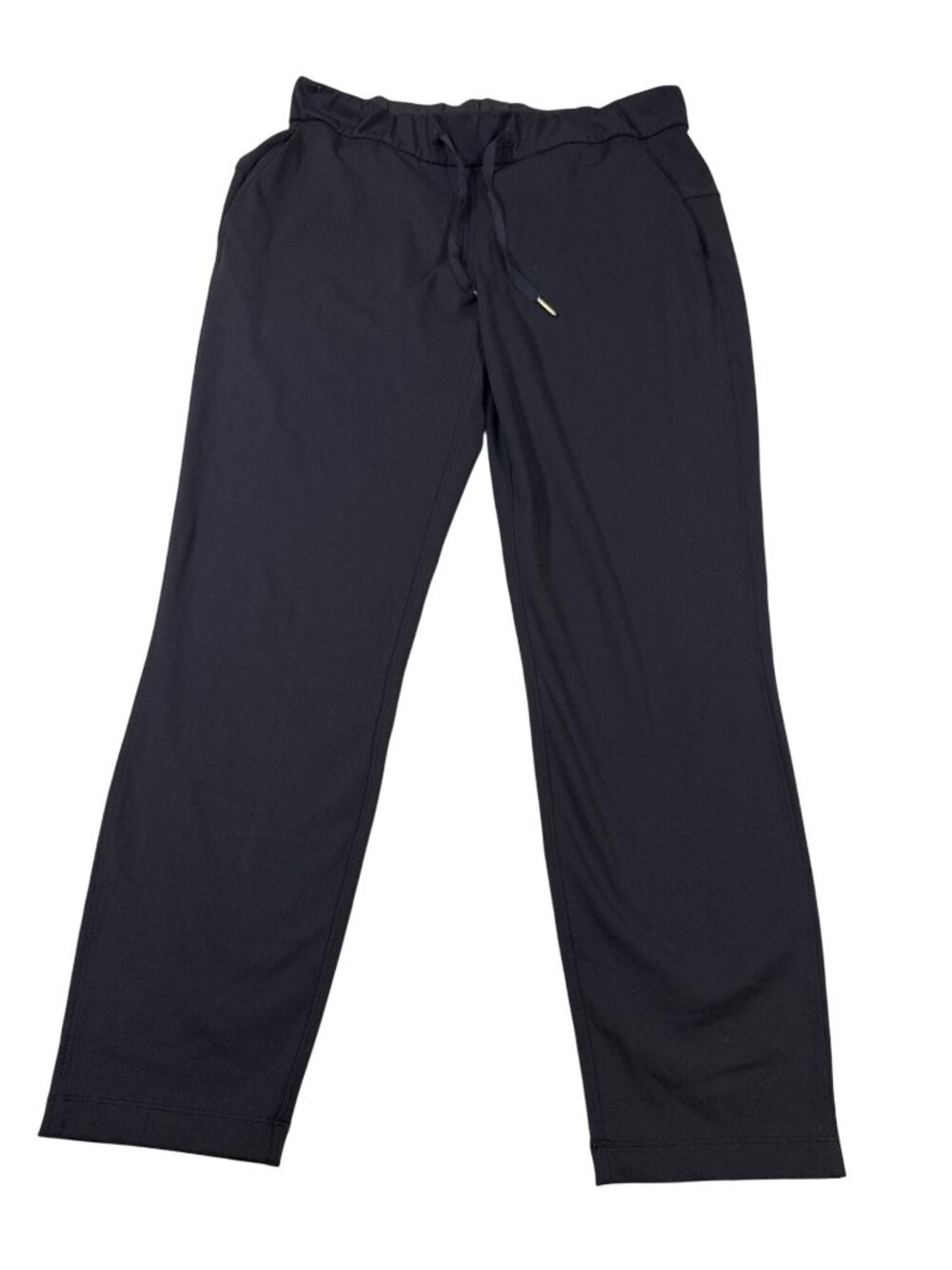 Lululemon Athletic Jogger Pants Black Drawstring Waist Stretch Size 6 (LL488)